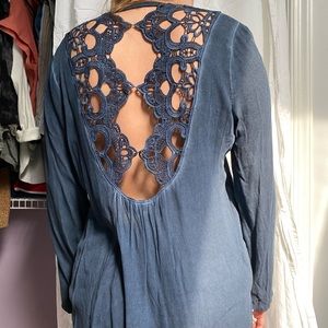 Blue Black Swam shirt